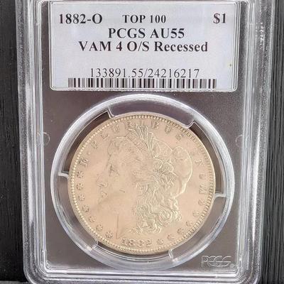 1882-O Morgan Dollar...PCGS AU55, VAM 4
