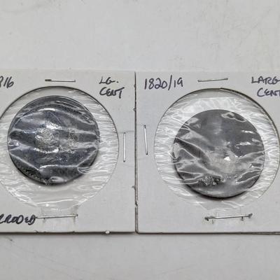 1816 & 1820/19 Large Cents