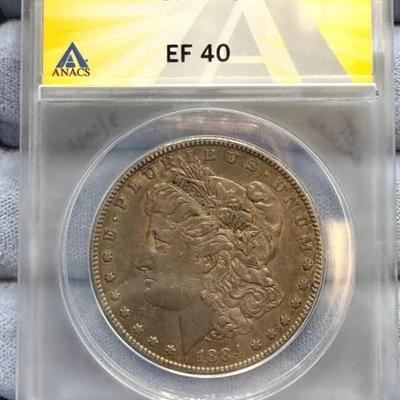 1884-S Morgan Dollar, ANACS EF40