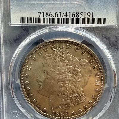 1888-S Morgan Dollar, PCGS MS61