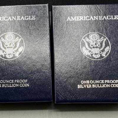 1998 And 1999 Proof Silver Eagles 