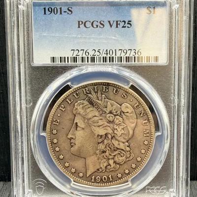1901-S Morgan Dollar PCGS VF25