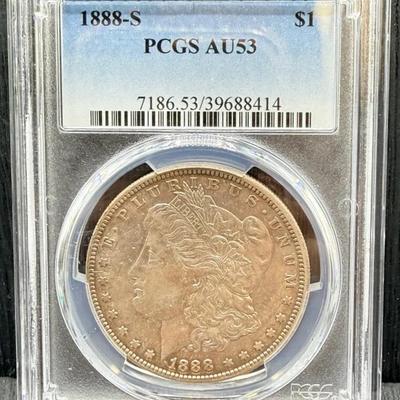 1888-S Morgan Dollar PCGS AU53