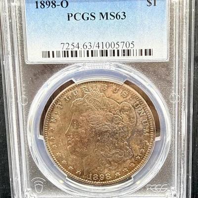 1898-O Morgan Dollar PCGS MS63