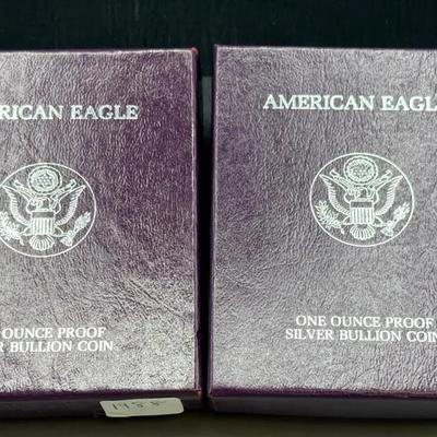 1988 And 1989 Proof Silver Eagles 