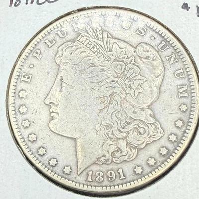 1891-CC Morgan Dollar 