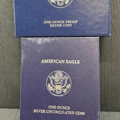 2007 Uncirculated And Proof Silver Eagles 