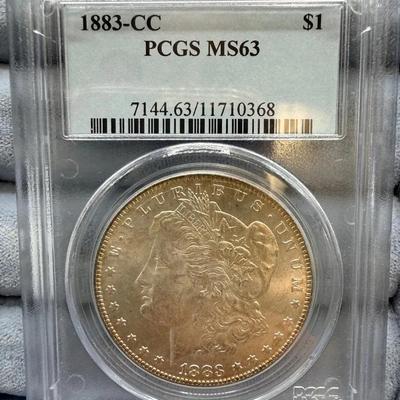 1883-CC Morgan Dollar, PCGS MS63