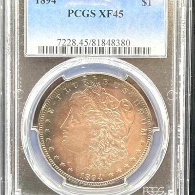1894 Morgan Dollar PCGS XF45