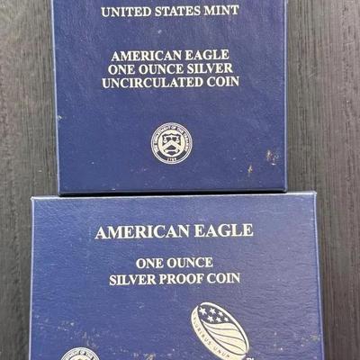 2013 Uncirculated And Proof Silver Eagles 