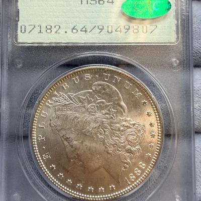 1888 Morgan Dollar, PCGS MS64 W/CAC Label 