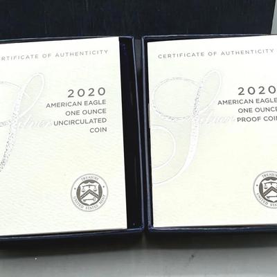 2020 Uncirculated And Proof Silver Eagles 