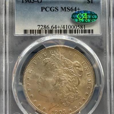1903-O Morgan Dollar, PCGS MS64 W/ CAC Label 