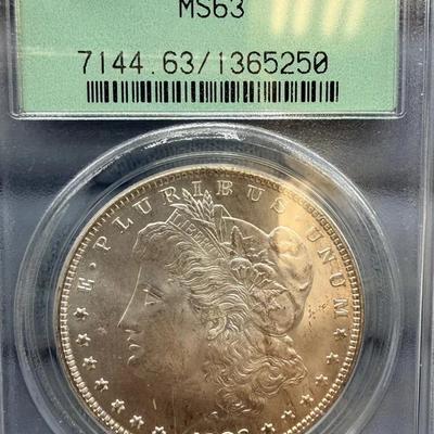 1883-CC Morgan Dollar, PCGS MS63
