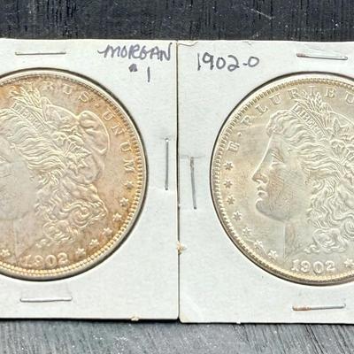 1902  P And O Morgan Dollars 