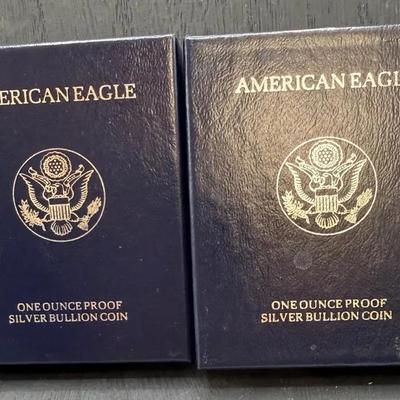 1996 And 1997 Proof Silver Eagles 