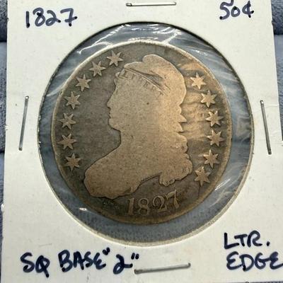 1827 Bust Half Dollar 
