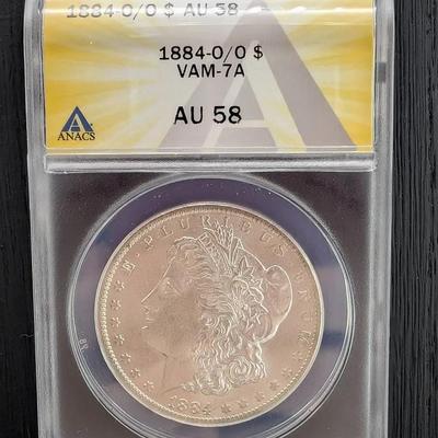 1884 O/O Morgan Dollar...ANACS AU58, VAM-7A
