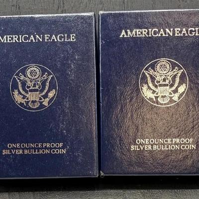 1994 And 1995 Proof Silver Eagles 