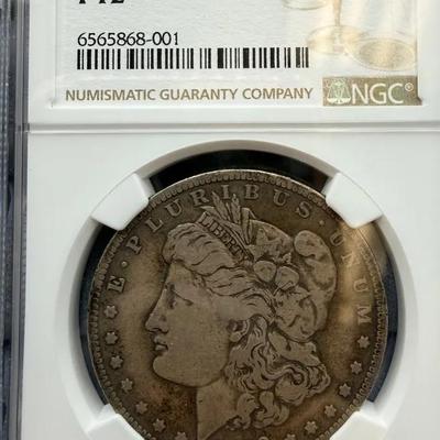 1893-O Morgan Dollar MGC F12