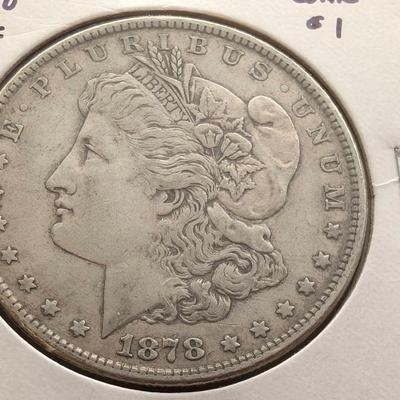 1878 8 TF Morgan Dollar