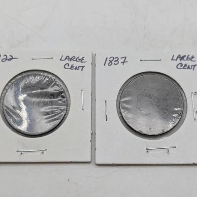 1822 & 1837 Large Cents