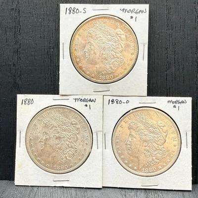 1880 P, O, And S Morgan Dollars 