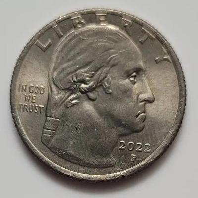 2022 P Quarter Error “Drooling George” In "COD" We Trust Error Rare US Coin