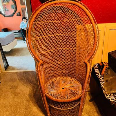 Sale Photo Thumbnail #24: Peacock Wicker Chair