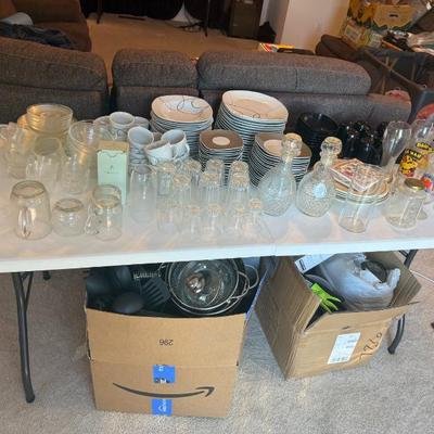 Sale Photo Thumbnail #5: glasses and plates and other wares and kitchen appliances for sale