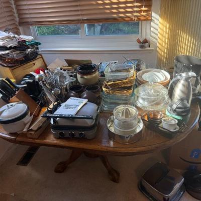 Sale Photo Thumbnail #6: Dining Table and items for sale - there are two of these tables