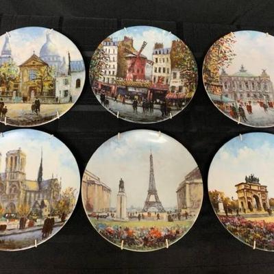 Ct337 vintage collector plates from limoges france