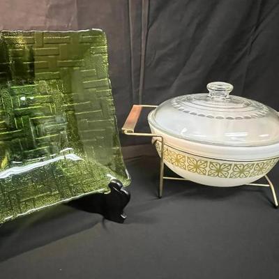 Ct368 pyrex verde serving bowl