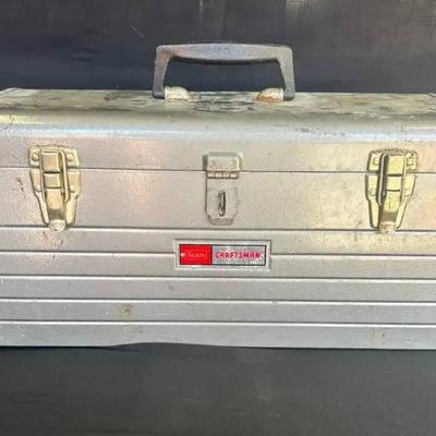 Ct359 vintage sears craftsman metal toolbox