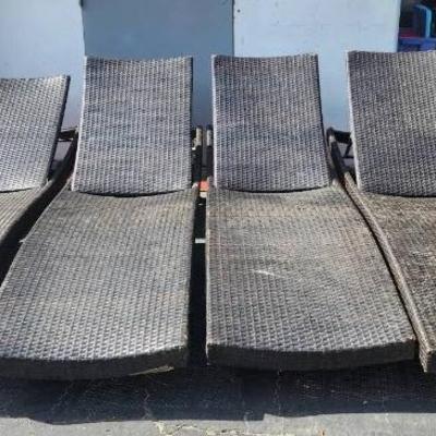 Ct399 4 wicker lounges