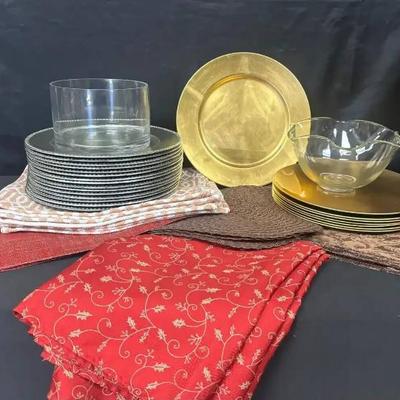 Ct396 fall placemats and chargers