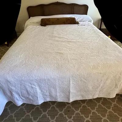 Bed Set- Cane Back Headboard! 