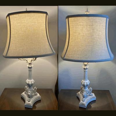 Set Of Two Candelabra Style Lamps 