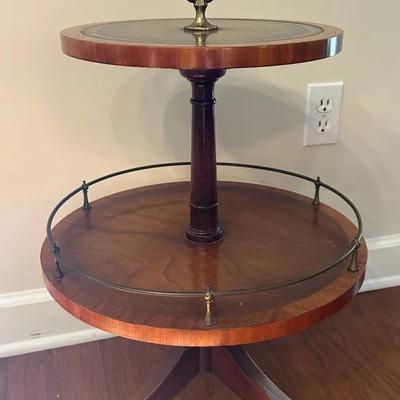 Vintage Heirloom Quality Weiman Round 2 Tier Table