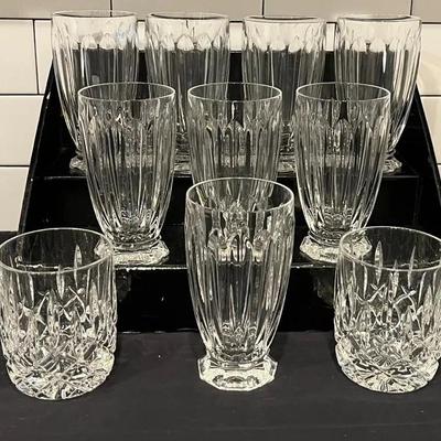 Gorham Crystal Lady Anne Glasses & Mikasa Richelieu Crystal Glasses