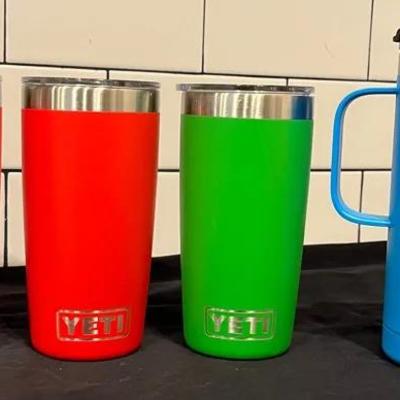 Set Of 3 Yeti Tumblers & Rtic Tumbler