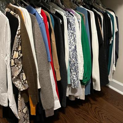 Women’s Name Brand Dress Shirts, Cardigans, And Long Sleeves