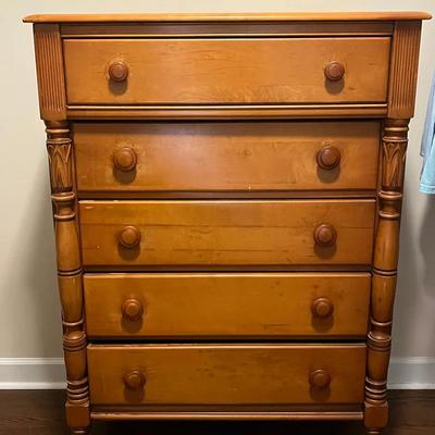 Vintage 5-Drawer Dovetail Chest of Drawers
