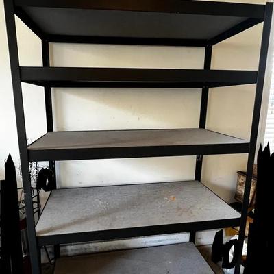 Metal Shelf Frame With Mdf Shelving 6’x4’