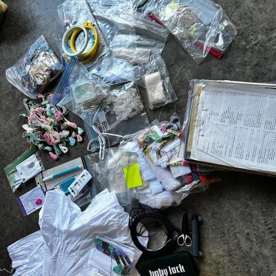 Mystery Lot: Supplies For Embroidery And Smocking