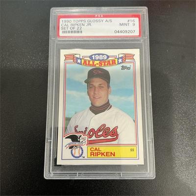 Sale Photo Thumbnail #6: 1990 Tiopps Glossy A/S #16 Cal Ripken Jr PSA 9