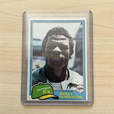 Sale Photo Thumbnail #11: 1981 Topps #261 Rickey Henderson