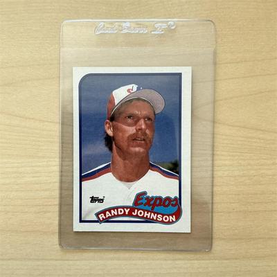 Sale Photo Thumbnail #9: 1989 Topps #647 Randy Johnson Rookie