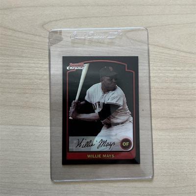 Sale Photo Thumbnail #38: 2003 Bowman Chrome Willie Mays Refractor