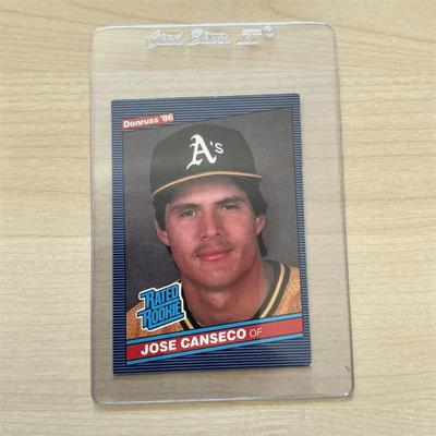 Sale Photo Thumbnail #3: 1986 Donruss #30 Jose Canseco Rookie